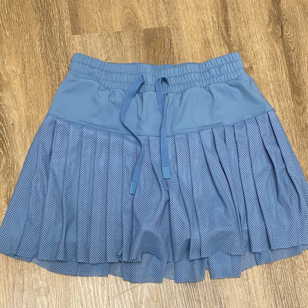 JoyLab Blue Pleated Skater Skort